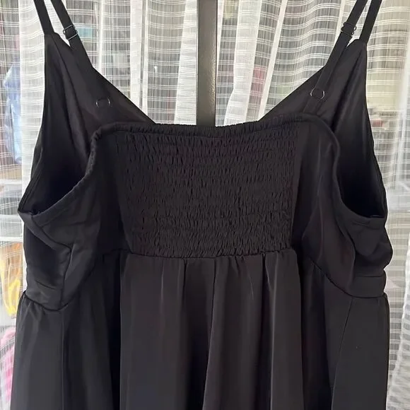 NWT Torrid Black Silky Peplum Camisole Adjustable Straps Women’s 2X 18-20 - Picture 8 of 8